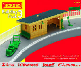 Hornby Model Railway Building Pack 3 - R8229 - for Hornby Trakmat