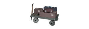 Hornby Parcels And Cases On Trolley - R8676