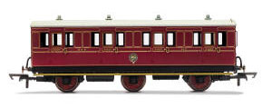 R40089 - Hornby NBR, 6 Wheel Coach, 1st Class, 414 - Era 2