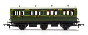 R40131 - Hornby SR, 6 Wheel Coach, 1st Class, 7514 - Era 3