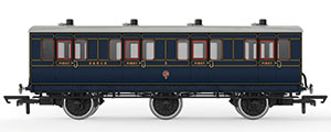 R40296 - Hornby S&DJR, 6 Wheel Coach, 1st Class, 3 - Era 2