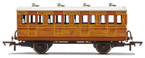 R40414 Hornby IoWCR, 4 Wheel Coach (4 Door), 1st Class - Era 2
