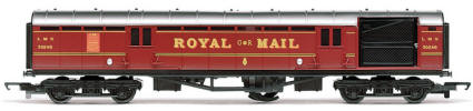 Hornby Model Railway Coaches - LMS Operating Royal Mail Coach Set (TPO) - R4155