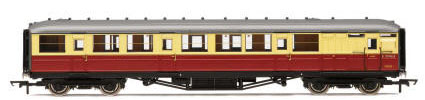 Hornby BR (ex-LNER) 61'6" Gresley Corridor Composite Brake Coach, Carmine and Cream - R4178C
