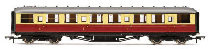 Hornby BR (ex-LNER) 61'6" Gresley Corridor 1st Class Coach, Carmine and Cream - R4179B