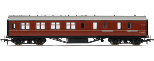 Hornby Model Railway Coaches - BR (Ex LMS) Corridor Brake 3rd Class Coach - R4236B