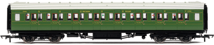 Hornby Model Railway Coaches - R4297 SR Maunsell Corridor 3rd Class Coach