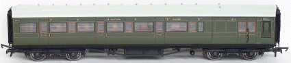 Hornby Model Railway Coaches - R4318B R4318C SR Maunsell Composite Brake Coach
