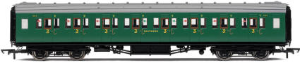 Hornby Model Railway Coaches - R4336A SR Maunsell Corridor 3rd Class Coach