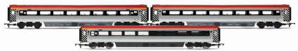 Hornby Model Railway Trains - R4431 Virgin Charter Relief Mk3 Coach Pack