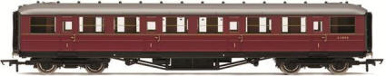 Hornby BR Ex-LNER Maroon 61' 6' Corridor 1st Class Coach - R4567