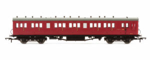 R4747A - Hornby BR 58' Maunsell Rebuilt (Ex-LSWR 48') Six Compartment Brake Third Coach 'S2627S', Maroon