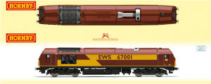 Model Railway Hornby EWS Class 67 - R3040 R3040X