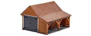 R7271 - Hornby Skaledale Modern Timber Garage