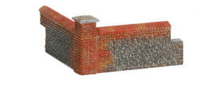 Hornby Skaledale Model Railway - Brick Walling (Corners) - R8978