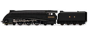 R30124 Hornby LNER, W1 Class, 'Hush Hush' Streamlined, 4-6-4, 10000 - Era 4