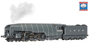 Hornby LNER, W1 Class, 4-6-4, 10000 'Hush Hush' With Steam Generator - Era 3 - R30352SS