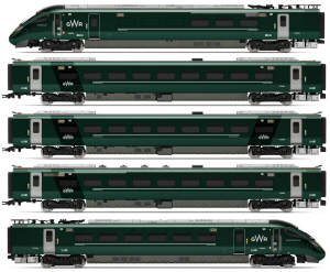 Hornby Hitachi IEP Bi-Mode Class 800/0 GWR Five Car Train Pack - R3514