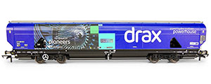 Hornby Drax Biomass Wagon Pack, 83700698083-8 & 83700698158-8 - R60177A
