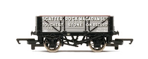 Model Railway Wagon - Hornby Scatter Rock Macadams - 4 Plank
