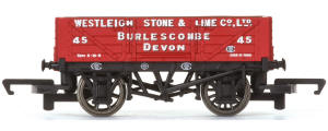 Hornby 'Westleigh Stone & Lime Co. Ltd' - 4 Plank Wagon - R6743