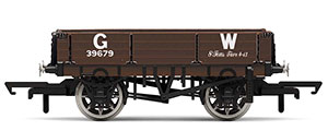R6943 - Hornby GWR, 3 Plank Wagon, GW 39679 - Era 2/3
