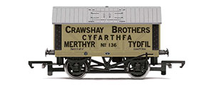 R6976 - Hornby Crawshay Brothers, 8T Lime Wagon, No. 136 - Era 2/3