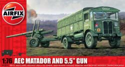 Airfix - AEC Matador and 5.5 inch Gun - 1:76 (A01314)