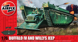 Airfix - LTV 4 Buffalo and Willys Jeep - 1:76 (A02302)