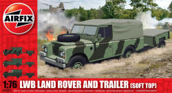 Airfix - LWB Landrover Soft Top And Trailer - A02322