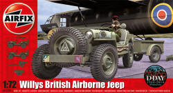 Airfix - Willys Jeep, Trailer and 75MM Howitzer - 1:72 (A02339) 
