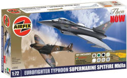 Airfix - Airfix - EuroFighter Typhoon  / Supermarine Spitfire MkIIa Gift Set (A50040)