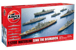 Airfix - Waterline Sink The Bismarck - 1:1200 (A50120)