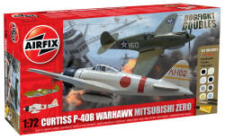 Airfix - Curtiss P-40B Warhawk and Mitsubishi Zero - 1:72 - A50127