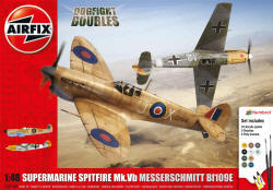 Airfix - Supermarine Spitfire MkVb Messerschmitt Bf109E Dogfight Doubles Gift Set - 1:48 (A50160)