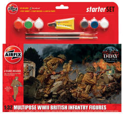 Airfix - WWII British Infantry Multipose - 1:32  (A55211)