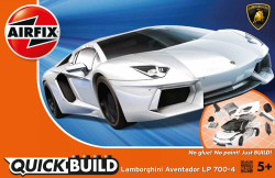 Airfix Quick Build - Lamborghini Aventador (White) - J6019