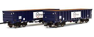 4F-025-014 - Dapol MJA Bogie Box Wagon GB Railfreight 502009/010