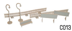 Dapol Model Railway Plastic Kits - Platform Fittings - C013