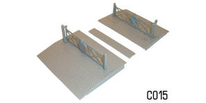 Dapol Model Railway Plastic Kits - Level Crossing - C015