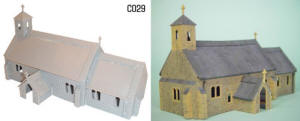 Dapol Model Railway Plastic Kits - Village Church - C029