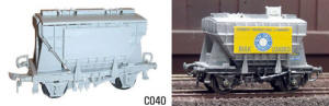 Dapol Model Railway Plastic Kits - Pressflo Cement Wagon - C040