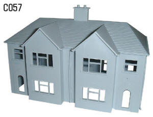 Dapol Model Railway Plastic Kits - Semi Detached House - C057