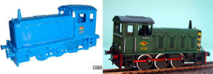 Dapol Model Railway Plastic Kits - Dapol 204 H.P. 0-6-0 Drewery Shunter Locomotive - C060