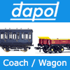 Dapol Model Railway Wagons - Flatbed, Box Vans, Guards Van, Cattle, Ale, Open Plank Wagons