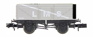 2F-071-052 - Dapol - 7 Plank Wagon - LMS Grey 302087 (N-Gauge)