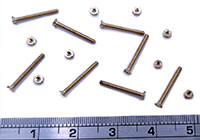 31041 - Pack of 8 Brass Nuts and Bolts - 14BA Countersunk Bolts