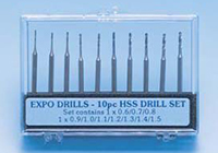 Expo Tools - Drills - 8 Piece Twist HSS Drill Set - 11500