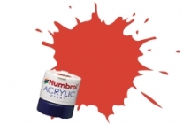 Humbrol - Signal Red Satin Acrylic Paint 12ml Tinlet - AB0174