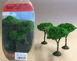 CST8 - Javis Countryside Trees x 3 100mm (OO Scale)